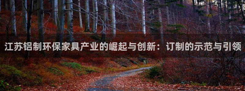 杏宇官方测速：江苏铝制环保家具产业的崛起与创新：订制的示范与